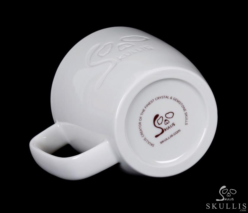 Skullis Signum - 13.5 oz Ceramic Porcelain Skullis Embossed Coffee Mug, Drinking Cup Skullis Signum - 13.5 oz Ceramic Porcelain Skullis Embossed Coffee Mug, Drinking Cup