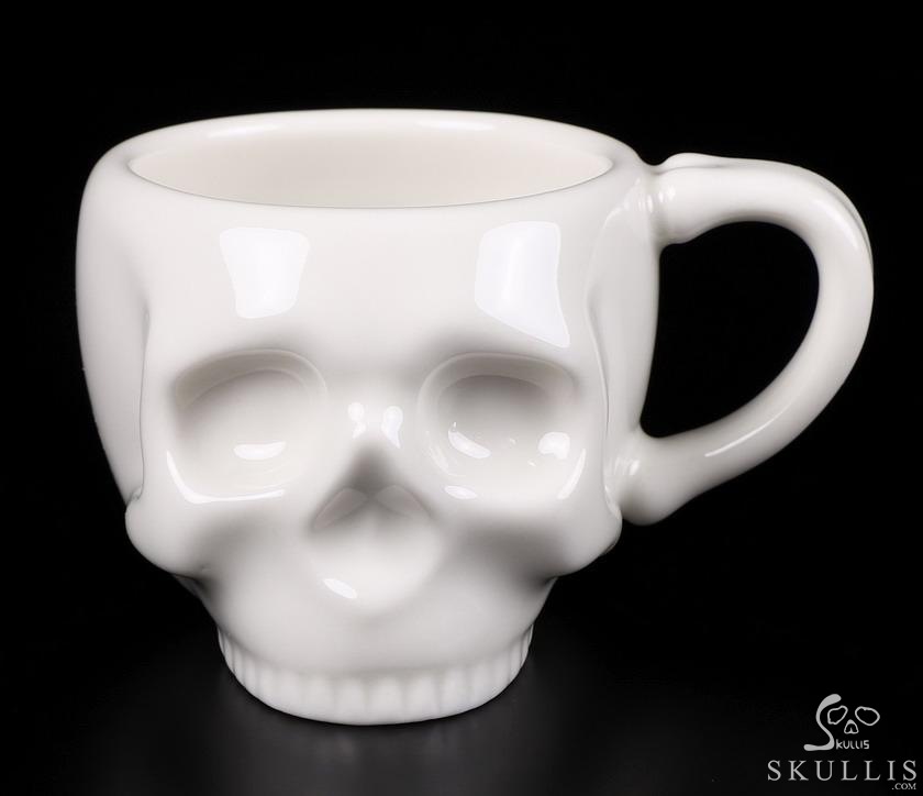 Skullis Minima - 2 oz Ceramic Porcelain Skull Espresso Coffee Cup Skullis Minima - 2 oz Ceramic Porcelain Skull Espresso Coffee Cup
