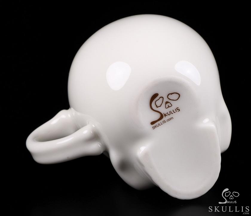 Skullis Minima - 2 oz Ceramic Porcelain Skull Espresso Coffee Cup Skullis Minima - 2 oz Ceramic Porcelain Skull Espresso Coffee Cup