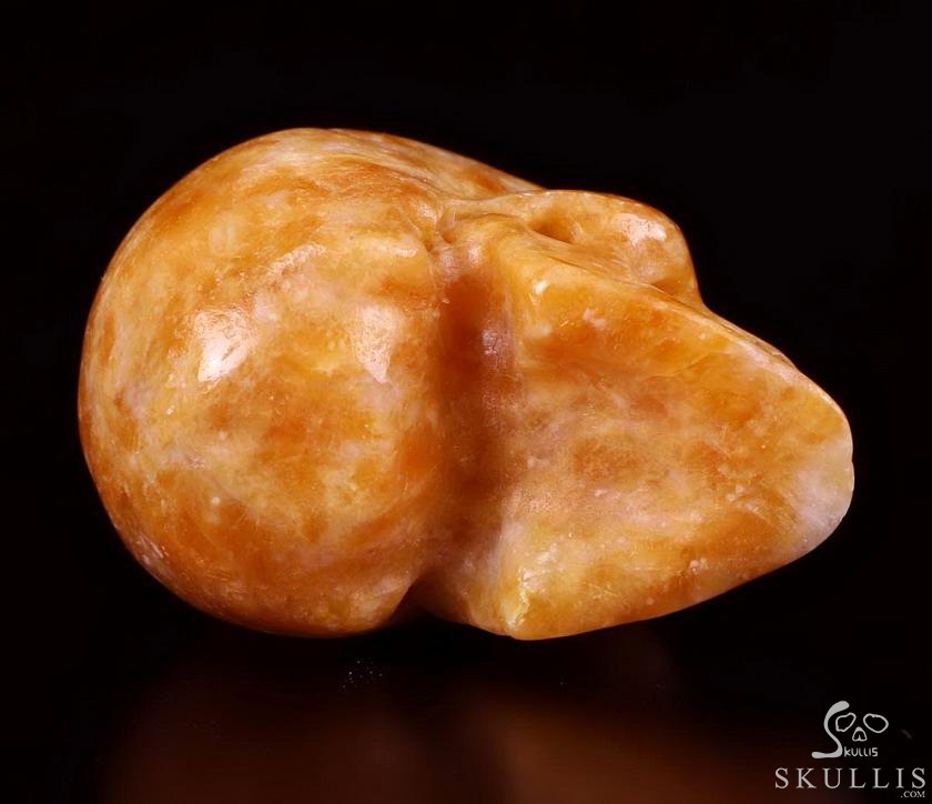 Nice 2.0" Orange Calcite Carved Crystal Skull, Realistic, Crystal Healing Nice 2.0" Orange Calcite Carved Crystal Skull, Realistic, Crystal Healing