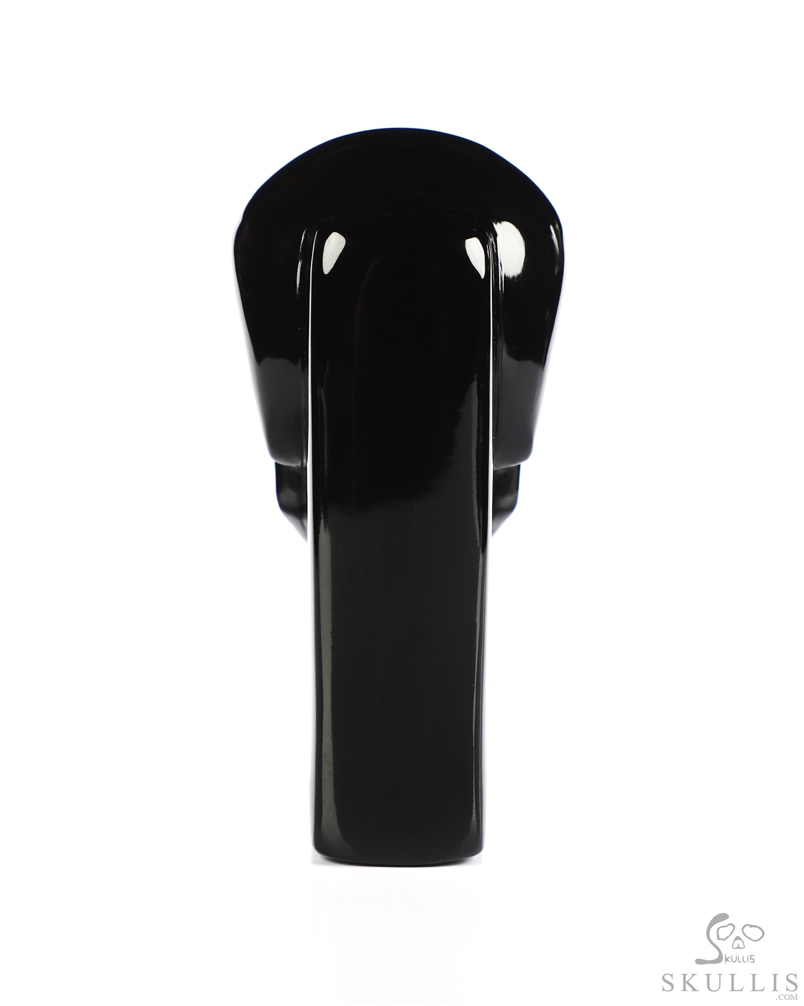 The One Within - 2.6" Black Obsidian Hand Carved Crystal Skull Pocket / Palm Stone, Portable Gemstone Sculpture, Crystal Healing The One Within - 2.6" Black Obsidian Hand Carved Crystal Skull Pocket / Palm Stone, Portable Gemstone Sculpture, Crystal Healing