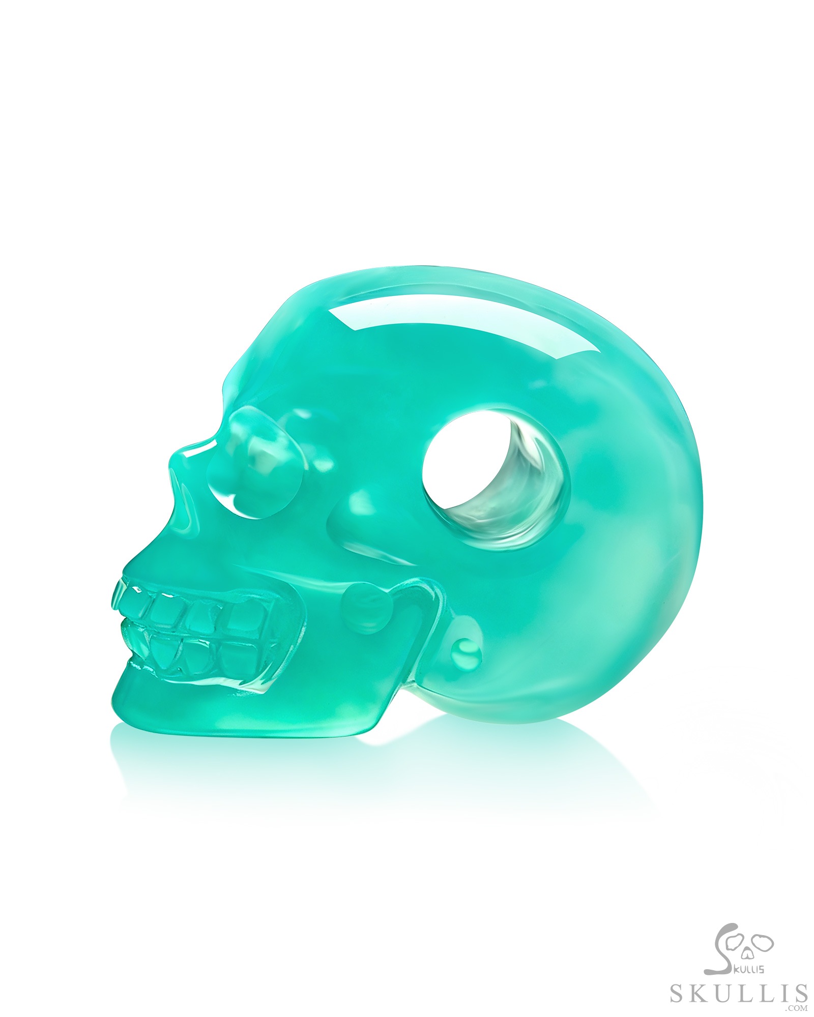 Minimalist Skull Pendant 0.6" Chrysoprase Hand Carved Crystal Skull Pendant, Crystal Healing Skull Jewelry, for Women & Men Minimalist Skull Pendant 0.6" Chrysoprase Hand Carved Crystal Skull Pendant, Crystal Healing Skull Jewelry, for Women & Men