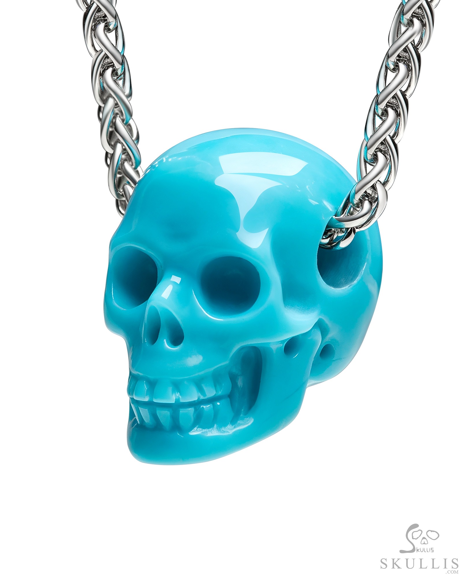 Minimalist Skull Pendant 0.6" Turquoise Hand Carved Crystal Skull Pendant, Crystal Healing Skull Jewelry, for Women & Men Minimalist Skull Pendant 0.6" Turquoise Hand Carved Crystal Skull Pendant, Crystal Healing Skull Jewelry, for Women & Men