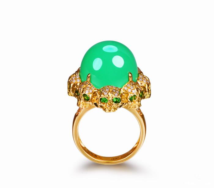 Buy Gold Skull Ring, Solid Gold 10k, 14k and 18k Solitaire Ring, Skull  Wedding Ring Online in India - Etsy