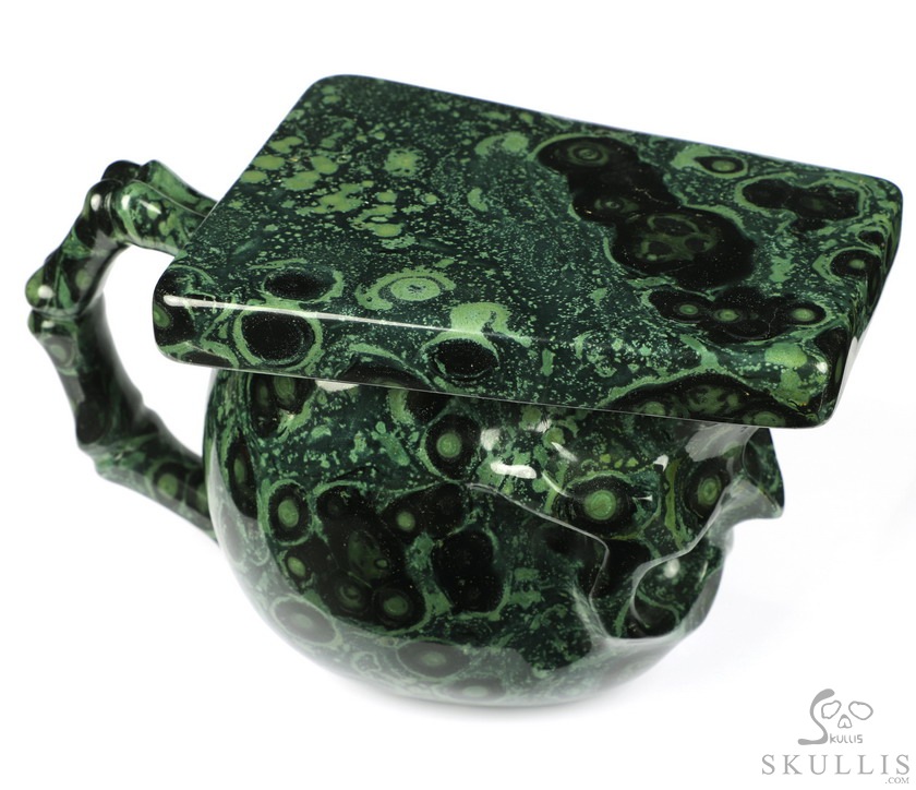 Skullis Sculptura - 10.5 OZ Coffee Mug, Hand-Carved Crystal Skull Cup, Gemstone Crystal Healing Skullis Sculptura - 10.5 OZ Coffee Mug, Hand-Carved Crystal Skull Cup, Gemstone Crystal Healing