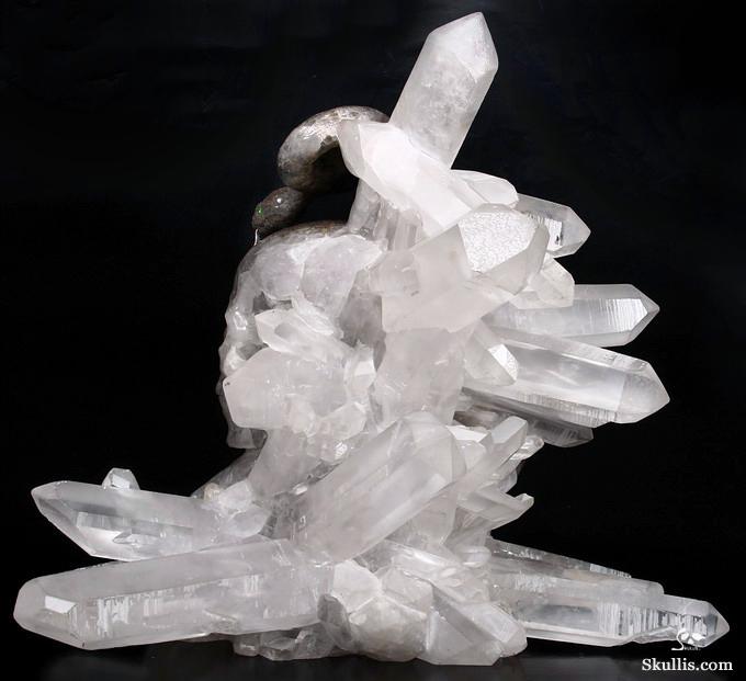 Dec 23, 2014 ACSAD (A Crystal Skull a Day) - Knowledge, Wisdom, and Enlightenment - Quartz Rock Crystal Druse Carved Crystal Skull with Snakes with Green Garnet Eyes and 92.5 Silver Tongues Sculpture Dec 23, 2014 ACSAD (A Crystal Skull a Day) - Knowledge, Wisdom, and Enlightenment - Quartz Rock Crystal Druse Carved Crystal Skull with Snakes with Green Garnet Eyes and 92.5 Silver Tongues Sculpture