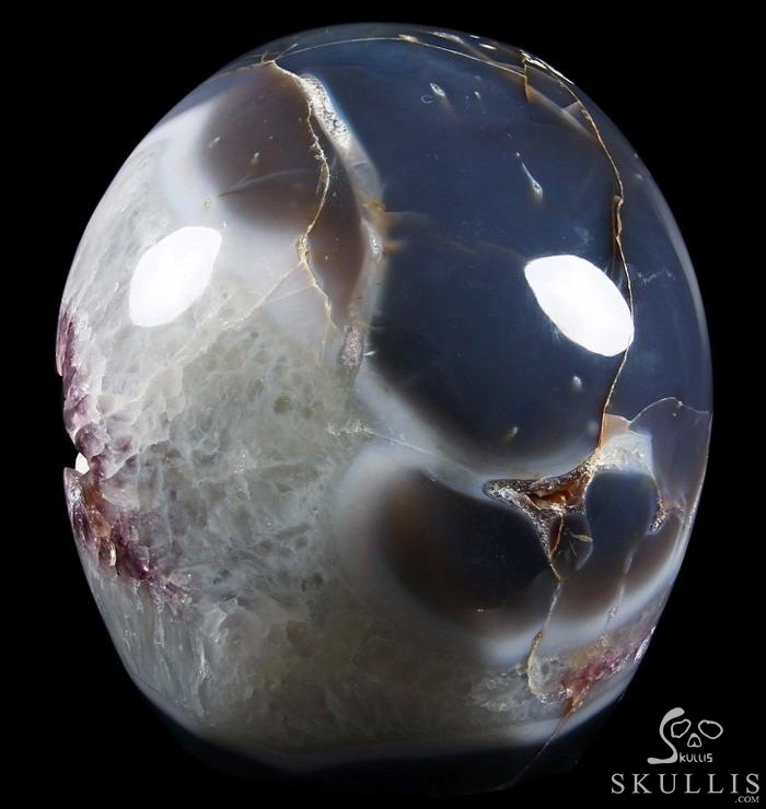 (32.3LB) Sept 15, 2014 ACSAD (A Crystal Skull a Day) - Truth in Shadows - 32.3LB Titan Agate Amethyst Geode Carved Crystal Skull Sculpture (32.3LB) Sept 15, 2014 ACSAD (A Crystal Skull a Day) - Truth in Shadows - 32.3LB Titan Agate Amethyst Geode Carved Crystal Skull Sculpture