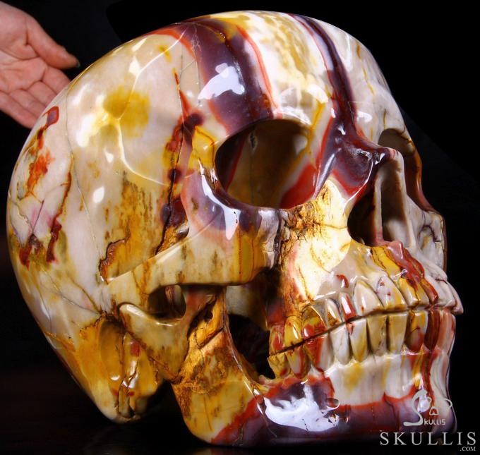 (24.7LB) Sept 17, 2014 ACSAD (A Crystal Skull a Day) - Moving Through the Veils - Titan Mookaite Jasper Carved Crystal Skull Sculpture (24.7LB) Sept 17, 2014 ACSAD (A Crystal Skull a Day) - Moving Through the Veils - Titan Mookaite Jasper Carved Crystal Skull Sculpture