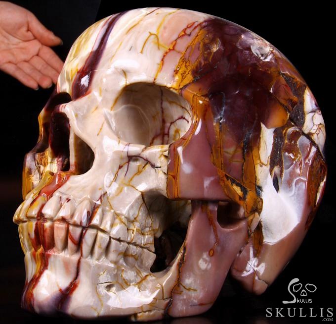 (24.7LB) Sept 17, 2014 ACSAD (A Crystal Skull a Day) - Moving Through the Veils - Titan Mookaite Jasper Carved Crystal Skull Sculpture (24.7LB) Sept 17, 2014 ACSAD (A Crystal Skull a Day) - Moving Through the Veils - Titan Mookaite Jasper Carved Crystal Skull Sculpture