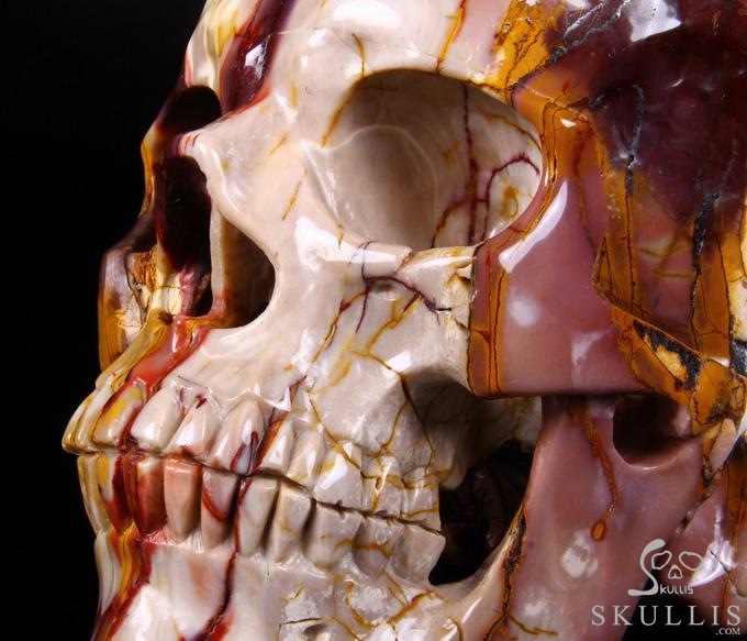 (24.7LB) Sept 17, 2014 ACSAD (A Crystal Skull a Day) - Moving Through the Veils - Titan Mookaite Jasper Carved Crystal Skull Sculpture (24.7LB) Sept 17, 2014 ACSAD (A Crystal Skull a Day) - Moving Through the Veils - Titan Mookaite Jasper Carved Crystal Skull Sculpture