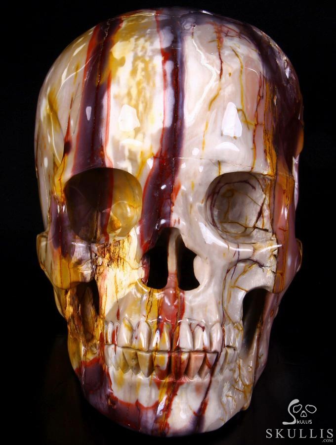 (24.7LB) Sept 17, 2014 ACSAD (A Crystal Skull a Day) - Moving Through the Veils - Titan Mookaite Jasper Carved Crystal Skull Sculpture (24.7LB) Sept 17, 2014 ACSAD (A Crystal Skull a Day) - Moving Through the Veils - Titan Mookaite Jasper Carved Crystal Skull Sculpture