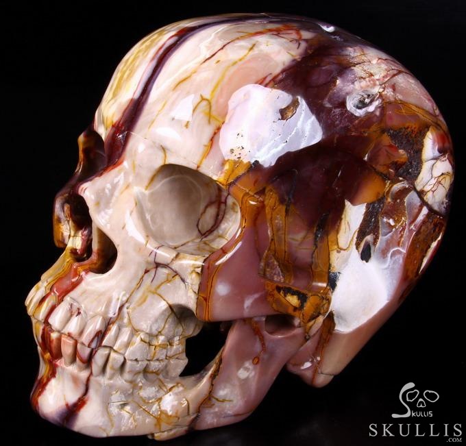 (24.7LB) Sept 17, 2014 ACSAD (A Crystal Skull a Day) - Moving Through the Veils - Titan Mookaite Jasper Carved Crystal Skull Sculpture (24.7LB) Sept 17, 2014 ACSAD (A Crystal Skull a Day) - Moving Through the Veils - Titan Mookaite Jasper Carved Crystal Skull Sculpture