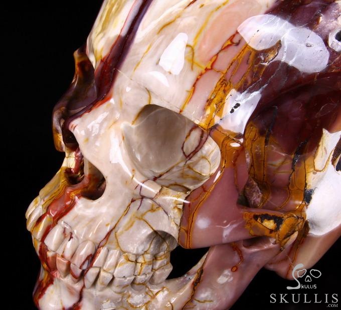 (24.7LB) Sept 17, 2014 ACSAD (A Crystal Skull a Day) - Moving Through the Veils - Titan Mookaite Jasper Carved Crystal Skull Sculpture (24.7LB) Sept 17, 2014 ACSAD (A Crystal Skull a Day) - Moving Through the Veils - Titan Mookaite Jasper Carved Crystal Skull Sculpture