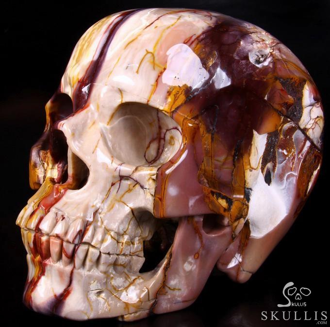 (24.7LB) Sept 17, 2014 ACSAD (A Crystal Skull a Day) - Moving Through the Veils - Titan Mookaite Jasper Carved Crystal Skull Sculpture (24.7LB) Sept 17, 2014 ACSAD (A Crystal Skull a Day) - Moving Through the Veils - Titan Mookaite Jasper Carved Crystal Skull Sculpture