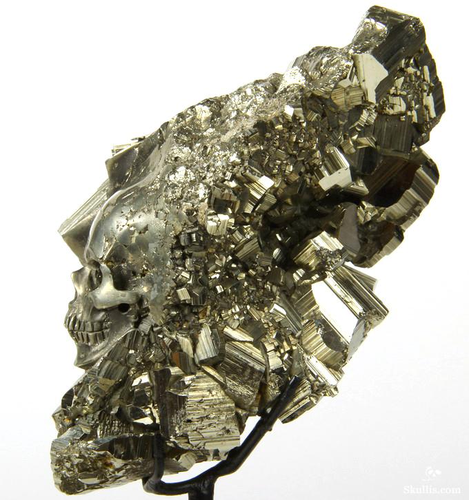 July 13, 2014 ACSAD (A Crystal Skull a Day) - Essence of Fire - Pyrite Crystal Cluster Carved Crystal Skull Sculpture with Stand July 13, 2014 ACSAD (A Crystal Skull a Day) - Essence of Fire - Pyrite Crystal Cluster Carved Crystal Skull Sculpture with Stand