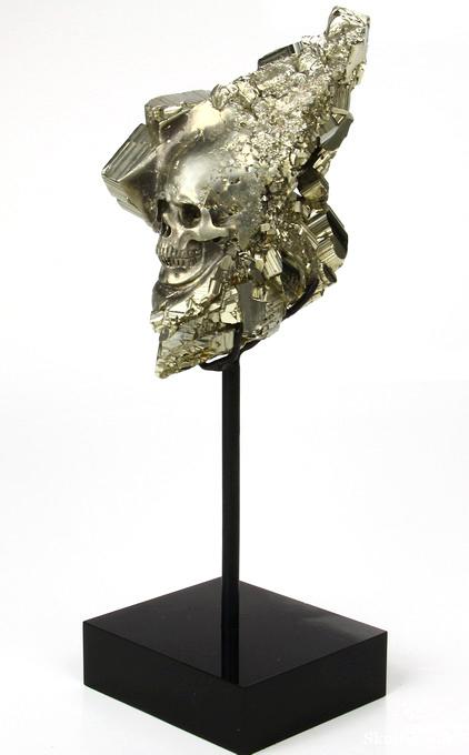 July 13, 2014 ACSAD (A Crystal Skull a Day) - Essence of Fire - Pyrite Crystal Cluster Carved Crystal Skull Sculpture with Stand July 13, 2014 ACSAD (A Crystal Skull a Day) - Essence of Fire - Pyrite Crystal Cluster Carved Crystal Skull Sculpture with Stand