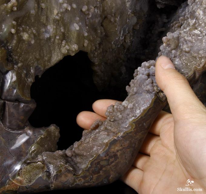 Stunning Unique Geode Giant 16.9" DINOSAUR EGG AGATE Carved Crystal Skull Stunning Unique Geode Giant 16.9" DINOSAUR EGG AGATE Carved Crystal Skull