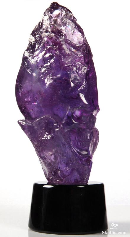 Apr 9, 2015 ACSAD (A Crystal Skull a Day) - The Mastermind - Amethyst Carved Crystal Skull Sculpture with Black Obsidian Stand Apr 9, 2015 ACSAD (A Crystal Skull a Day) - The Mastermind - Amethyst Carved Crystal Skull Sculpture with Black Obsidian Stand