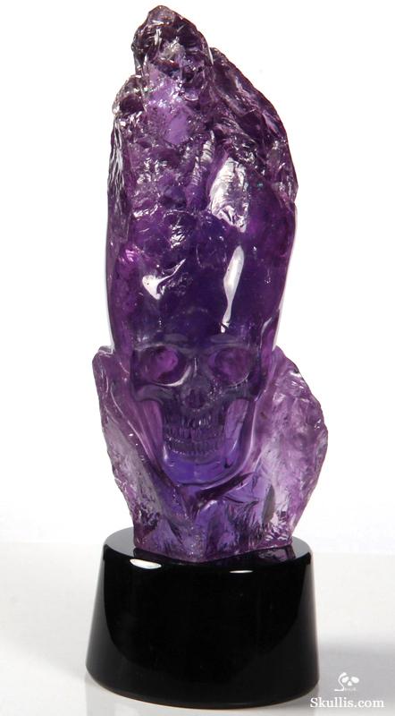 Apr 9, 2015 ACSAD (A Crystal Skull a Day) - The Mastermind - Amethyst Carved Crystal Skull Sculpture with Black Obsidian Stand Apr 9, 2015 ACSAD (A Crystal Skull a Day) - The Mastermind - Amethyst Carved Crystal Skull Sculpture with Black Obsidian Stand