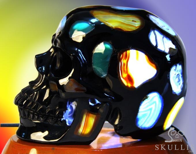 Apr 26, 2015 ACSAD (A Crystal Skull a Day) - The Light Messenger - Black Obsidian with Agate and Fluorite Carved Crystal Skull Lamp Sculpture with Red Jasper Stand Apr 26, 2015 ACSAD (A Crystal Skull a Day) - The Light Messenger - Black Obsidian with Agate and Fluorite Carved Crystal Skull Lamp Sculpture with Red Jasper Stand
