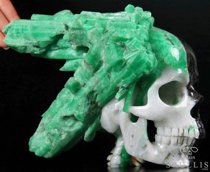 Jun 1, 2014 ACSAD (A Crystal Skull a Day) - The Queen of Dances - Gemstone Emerald Cluster Carved Crystal Skull Sculpture, Super Realistic, Crystal Healing Therapy Meditation Jun 1, 2014 ACSAD (A Crystal Skull a Day) - The Queen of Dances - Gemstone Emerald Cluster Carved Crystal Skull Sculpture, Super Realistic, Crystal Healing Therapy Meditation