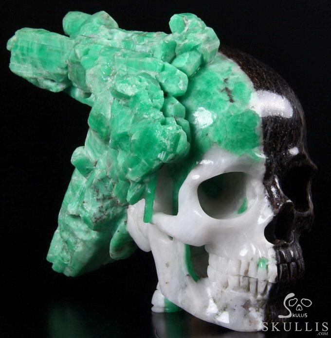 Jun 1, 2014 ACSAD (A Crystal Skull a Day) - The Queen of Dances - Gemstone Emerald Cluster Carved Crystal Skull Sculpture, Super Realistic, Crystal Healing Therapy Meditation Jun 1, 2014 ACSAD (A Crystal Skull a Day) - The Queen of Dances - Gemstone Emerald Cluster Carved Crystal Skull Sculpture, Super Realistic, Crystal Healing Therapy Meditation