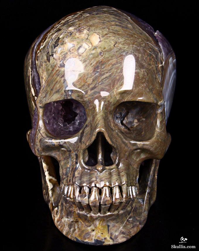 Aug 14, 2014 ACSAD (A Crystal Skull a Day) - Trusting the Process - Dinosaur Egg Agate Amethyst Geode Carved Crystal Skull Sculpture Aug 14, 2014 ACSAD (A Crystal Skull a Day) - Trusting the Process - Dinosaur Egg Agate Amethyst Geode Carved Crystal Skull Sculpture