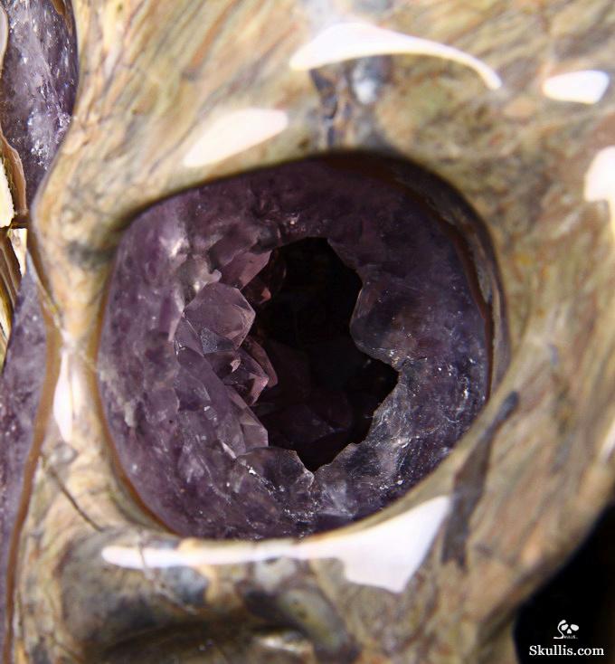 Aug 14, 2014 ACSAD (A Crystal Skull a Day) - Trusting the Process - Dinosaur Egg Agate Amethyst Geode Carved Crystal Skull Sculpture Aug 14, 2014 ACSAD (A Crystal Skull a Day) - Trusting the Process - Dinosaur Egg Agate Amethyst Geode Carved Crystal Skull Sculpture