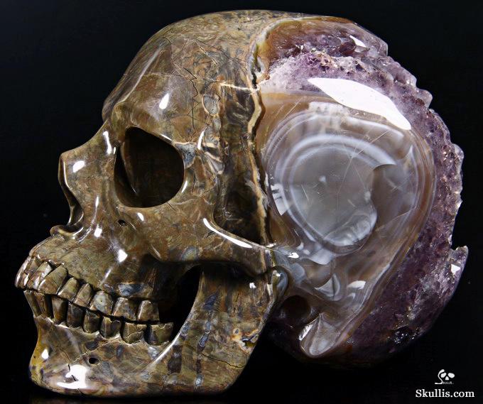 Aug 14, 2014 ACSAD (A Crystal Skull a Day) - Trusting the Process - Dinosaur Egg Agate Amethyst Geode Carved Crystal Skull Sculpture Aug 14, 2014 ACSAD (A Crystal Skull a Day) - Trusting the Process - Dinosaur Egg Agate Amethyst Geode Carved Crystal Skull Sculpture