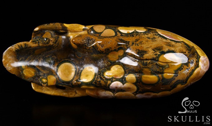 Stunning Giant 8.3" Ocean Jasper Carved Elongated Mayan Alien Crystal Skull, Reiki Healing Stone Statue Stunning Giant 8.3" Ocean Jasper Carved Elongated Mayan Alien Crystal Skull, Reiki Healing Stone Statue