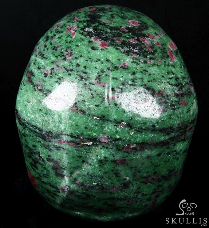 Lifesized 7.5" Ruby Zoisite Carved Crystal Skull, Super Realistic Lifesized 7.5" Ruby Zoisite Carved Crystal Skull, Super Realistic