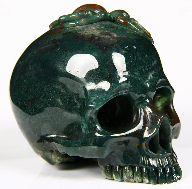 Dec 7, 2014 ACSAD (A Crystal Skull a Day) - Central Perspective - Bloodstone Carved Crystal Skull with Spider Sculpture Dec 7, 2014 ACSAD (A Crystal Skull a Day) - Central Perspective - Bloodstone Carved Crystal Skull with Spider Sculpture