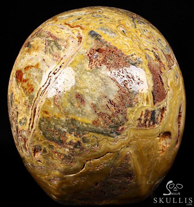 (38.4LB )Feb 3, 2015 ACSAD (A Crystal Skull a Day) - Faly Goavana - Titan Crazy Lace Agate Carved Crystal Skull Sculpture (38.4LB )Feb 3, 2015 ACSAD (A Crystal Skull a Day) - Faly Goavana - Titan Crazy Lace Agate Carved Crystal Skull Sculpture