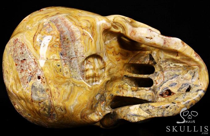 (38.4LB )Feb 3, 2015 ACSAD (A Crystal Skull a Day) - Faly Goavana - Titan Crazy Lace Agate Carved Crystal Skull Sculpture (38.4LB )Feb 3, 2015 ACSAD (A Crystal Skull a Day) - Faly Goavana - Titan Crazy Lace Agate Carved Crystal Skull Sculpture