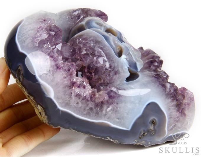 Feb 14, 2014 ACSAD (A Crystal Skull a Day) - Be Mine Valentine - Amethyst Agate Geode Carved Crystal Skulls Heart Sculpture with Stand Feb 14, 2014 ACSAD (A Crystal Skull a Day) - Be Mine Valentine - Amethyst Agate Geode Carved Crystal Skulls Heart Sculpture with Stand