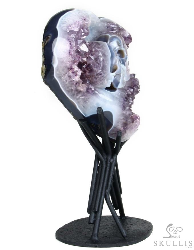 Feb 14, 2014 ACSAD (A Crystal Skull a Day) - Be Mine Valentine - Amethyst Agate Geode Carved Crystal Skulls Heart Sculpture with Stand Feb 14, 2014 ACSAD (A Crystal Skull a Day) - Be Mine Valentine - Amethyst Agate Geode Carved Crystal Skulls Heart Sculpture with Stand