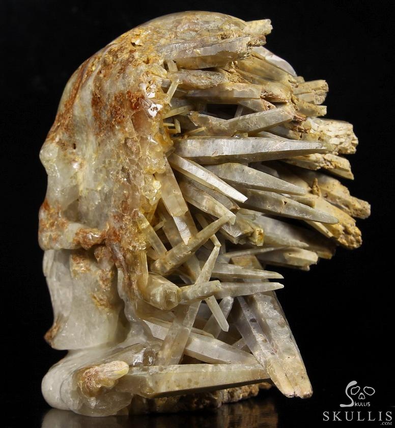 STUNNING HUGE 6.7" Quartz Druse Carved Crystal Skull Sculpture ,Crystal Healing STUNNING HUGE 6.7" Quartz Druse Carved Crystal Skull Sculpture ,Crystal Healing