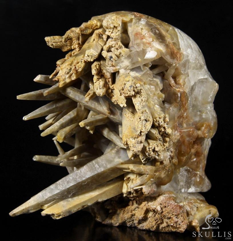 STUNNING HUGE 6.7" Quartz Druse Carved Crystal Skull Sculpture ,Crystal Healing STUNNING HUGE 6.7" Quartz Druse Carved Crystal Skull Sculpture ,Crystal Healing
