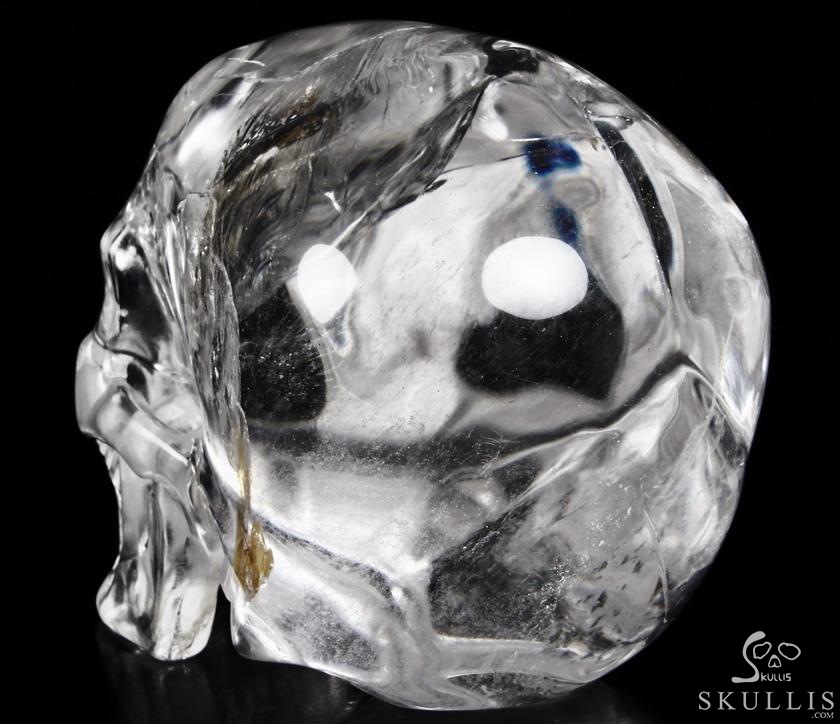 Awesome Top Quality Lifesized 7.7" Quartz Rock Crystal Carved Crystal Skull, Super Realistic Awesome Top Quality Lifesized 7.7" Quartz Rock Crystal Carved Crystal Skull, Super Realistic