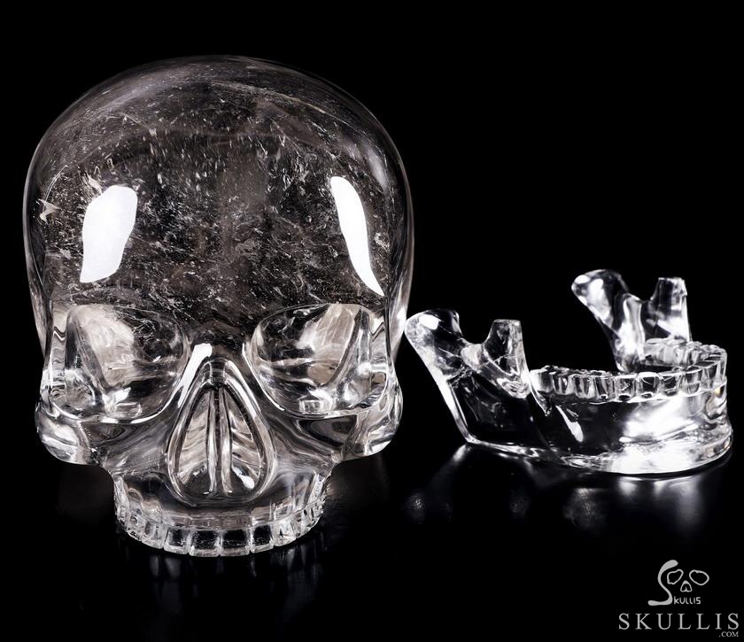 Giant 8.3" SMOKY Quartz Rock Crystal Carved Crystal MH Skull Replica, Detachable Skulls, Super Realistic, Crystal Healing Giant 8.3" SMOKY Quartz Rock Crystal Carved Crystal MH Skull Replica, Detachable Skulls, Super Realistic, Crystal Healing