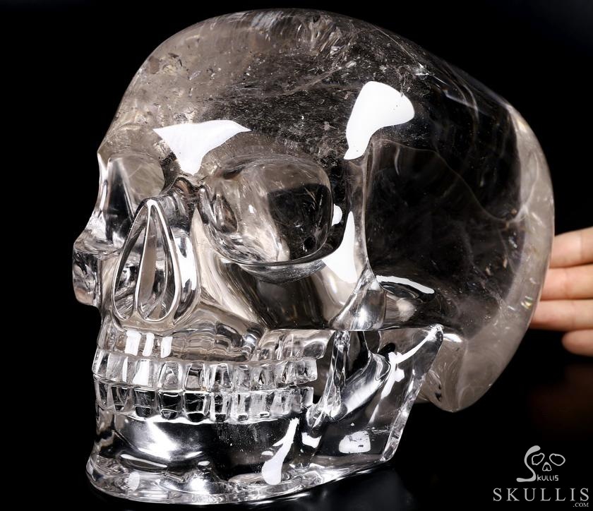 Giant 8.3" SMOKY Quartz Rock Crystal Carved Crystal MH Skull Replica, Detachable Skulls, Super Realistic, Crystal Healing Giant 8.3" SMOKY Quartz Rock Crystal Carved Crystal MH Skull Replica, Detachable Skulls, Super Realistic, Crystal Healing