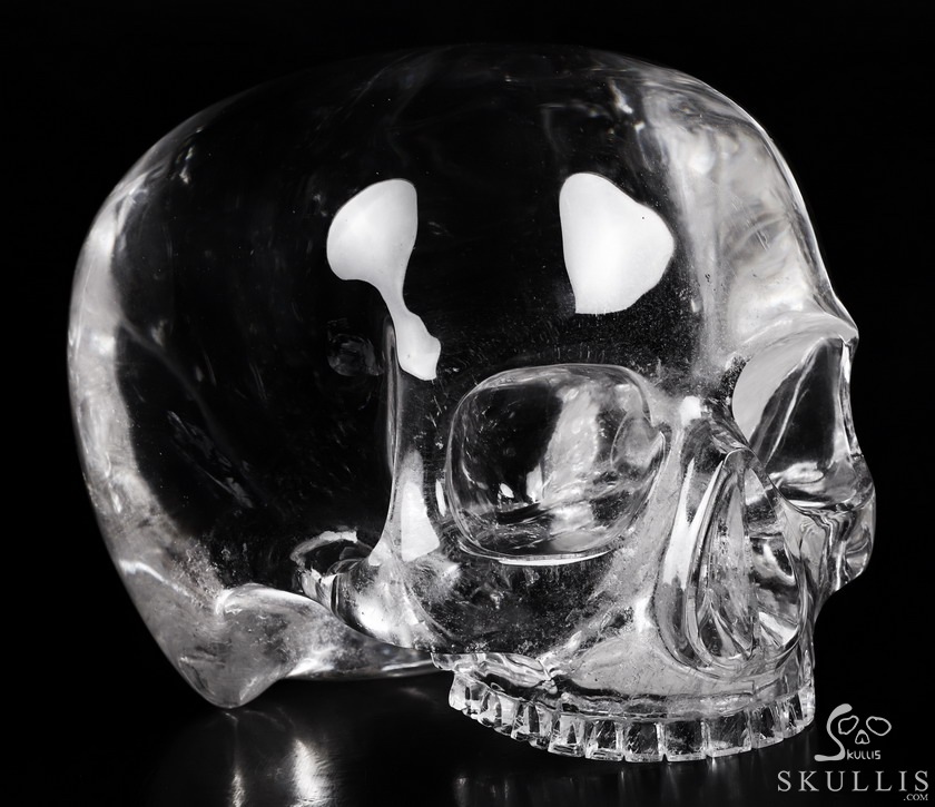 8.5" Quartz Rock Crystal Carved Crystal Skull MH Skull Replica, Detachable Skulls, Crystal Healing 8.5" Quartz Rock Crystal Carved Crystal Skull MH Skull Replica, Detachable Skulls, Crystal Healing