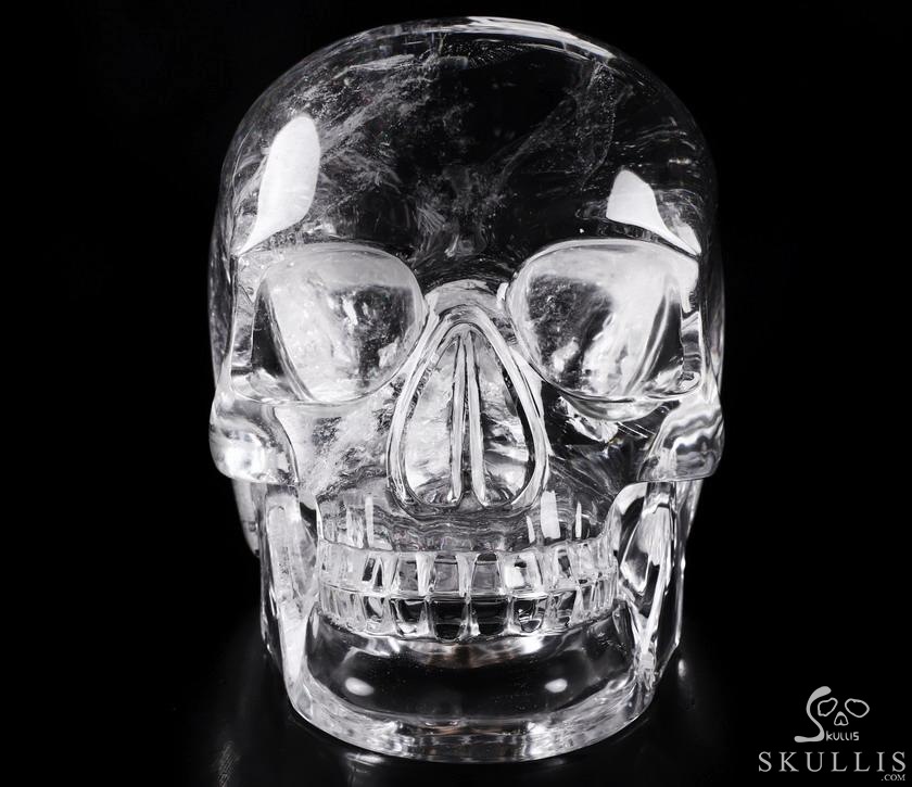 Giant 8.0" Quartz Rock Crystal Carved Crystal MH Skull Replica, Detachable Skulls, Realistic, Crystal Healing Giant 8.0" Quartz Rock Crystal Carved Crystal MH Skull Replica, Detachable Skulls, Realistic, Crystal Healing