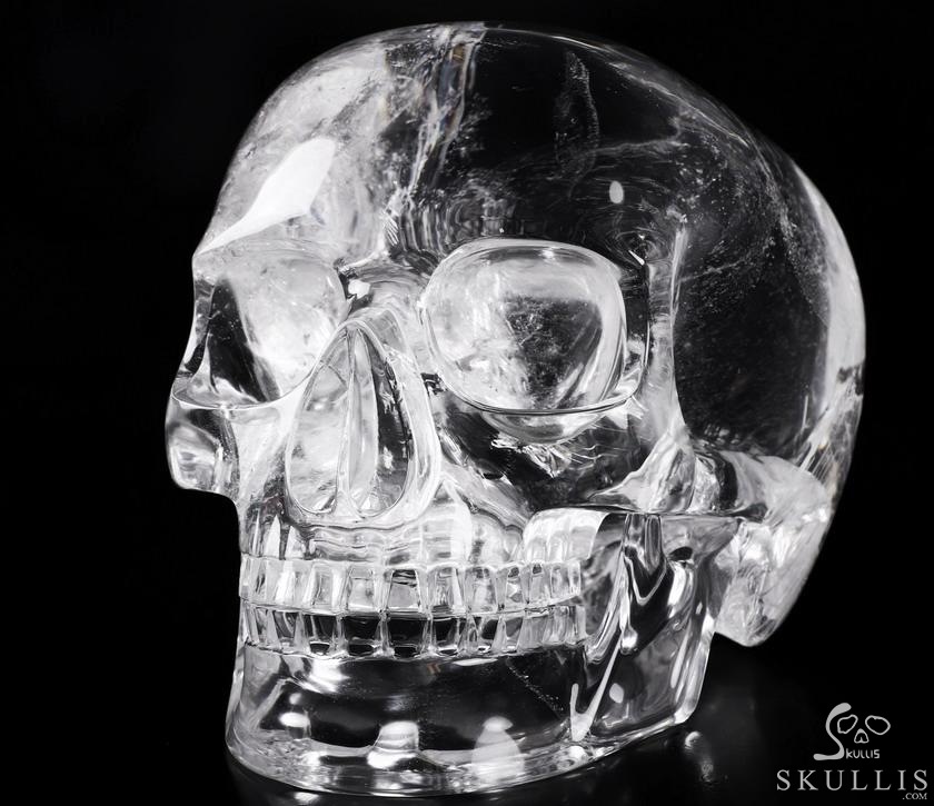 Giant 8.0" Quartz Rock Crystal Carved Crystal MH Skull Replica, Detachable Skulls, Realistic, Crystal Healing Giant 8.0" Quartz Rock Crystal Carved Crystal MH Skull Replica, Detachable Skulls, Realistic, Crystal Healing