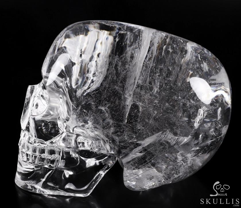 Giant 8.0" Quartz Rock Crystal Carved Crystal MH Skull Replica, Detachable Skulls, Realistic, Crystal Healing Giant 8.0" Quartz Rock Crystal Carved Crystal MH Skull Replica, Detachable Skulls, Realistic, Crystal Healing