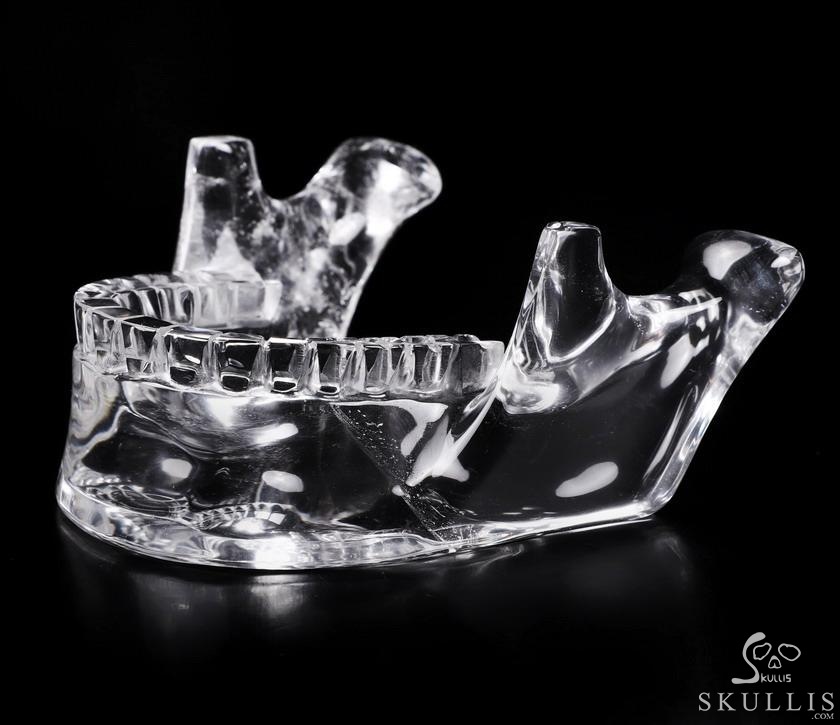 Giant 8.0" Quartz Rock Crystal Carved Crystal MH Skull Replica, Detachable Skulls, Realistic, Crystal Healing Giant 8.0" Quartz Rock Crystal Carved Crystal MH Skull Replica, Detachable Skulls, Realistic, Crystal Healing