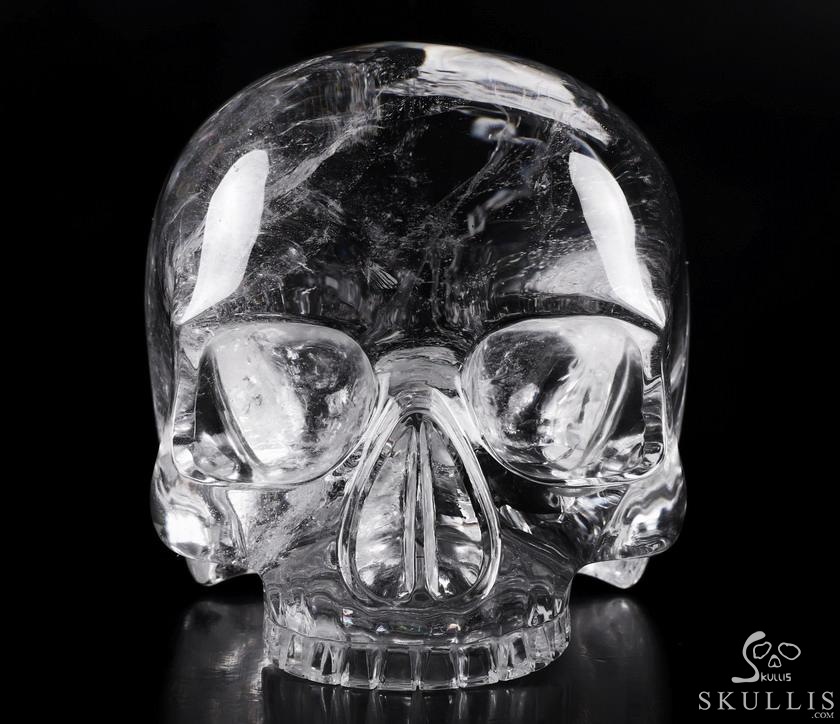 Giant 8.0" Quartz Rock Crystal Carved Crystal MH Skull Replica, Detachable Skulls, Realistic, Crystal Healing Giant 8.0" Quartz Rock Crystal Carved Crystal MH Skull Replica, Detachable Skulls, Realistic, Crystal Healing