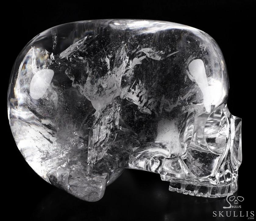 Giant 8.0" Quartz Rock Crystal Carved Crystal MH Skull Replica, Detachable Skulls, Realistic, Crystal Healing Giant 8.0" Quartz Rock Crystal Carved Crystal MH Skull Replica, Detachable Skulls, Realistic, Crystal Healing