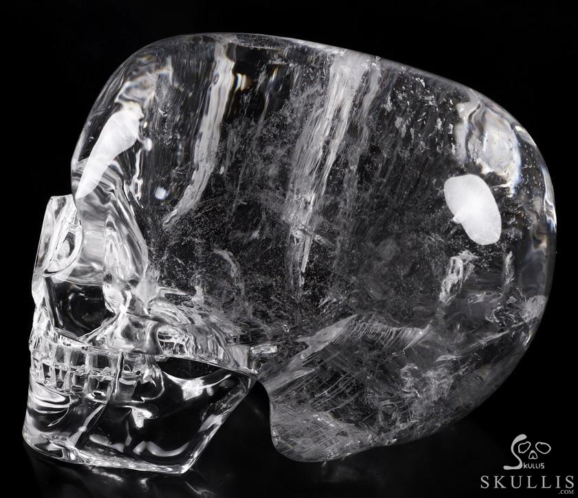 Giant 8.0" Quartz Rock Crystal Carved Crystal MH Skull Replica, Detachable Skulls, Realistic, Crystal Healing Giant 8.0" Quartz Rock Crystal Carved Crystal MH Skull Replica, Detachable Skulls, Realistic, Crystal Healing