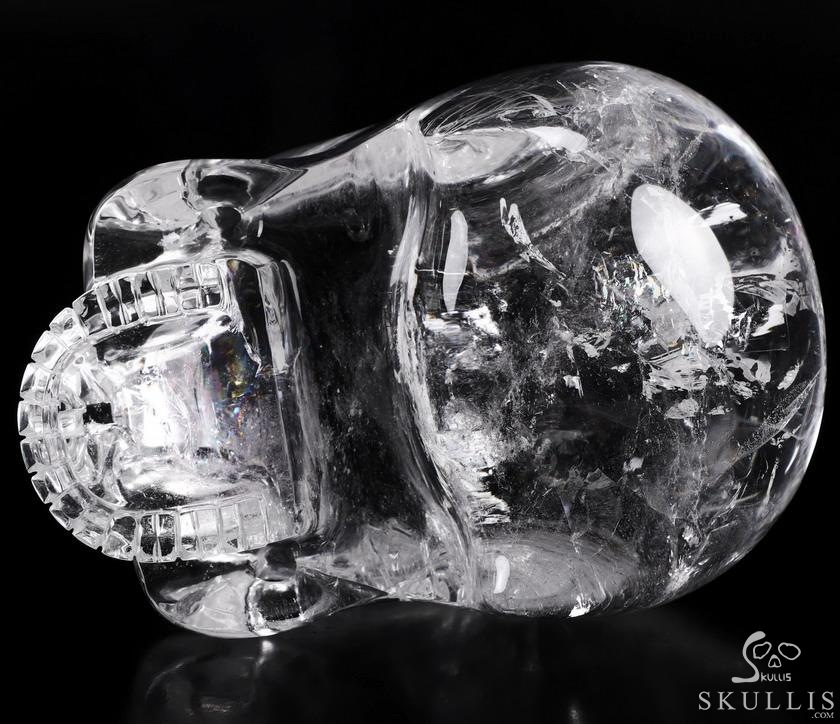 Giant 8.0" Quartz Rock Crystal Carved Crystal MH Skull Replica, Detachable Skulls, Realistic, Crystal Healing Giant 8.0" Quartz Rock Crystal Carved Crystal MH Skull Replica, Detachable Skulls, Realistic, Crystal Healing